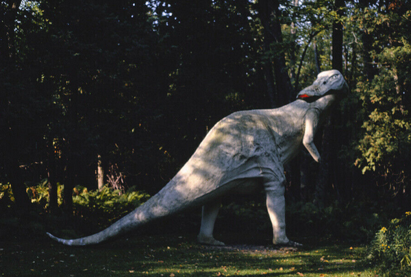 Dinosaur Gardens - Old Postcard View